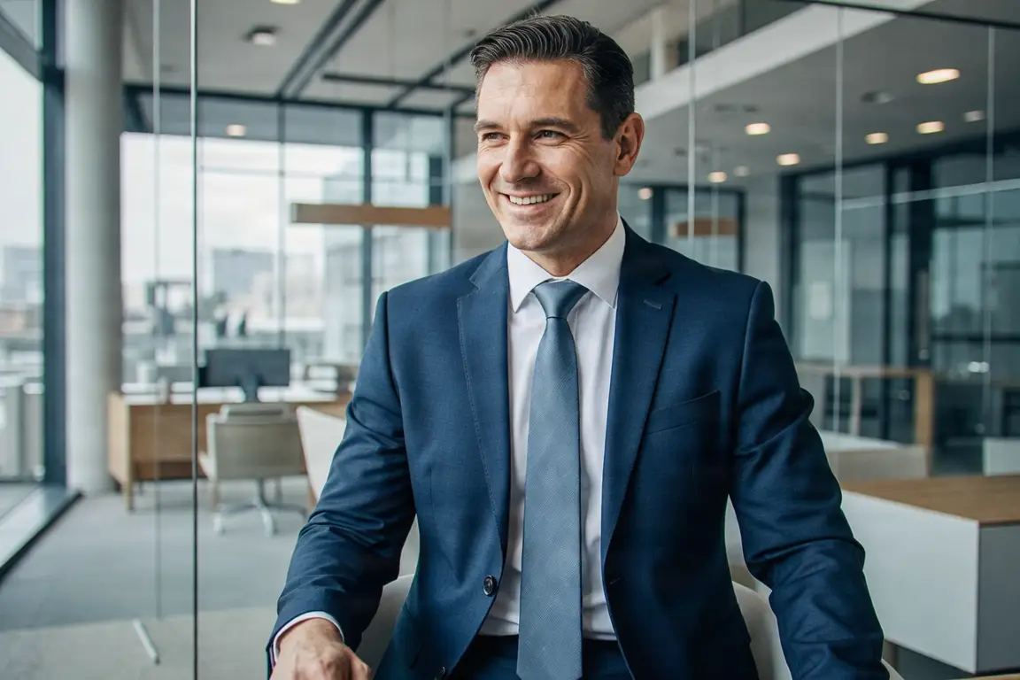 Professional man in a suit, representing Brokers.